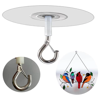 Gancho De Teto Autoadesivo BCF , Ganchos Metálicos Robustos Sem Furação-Multifuncionais Para Balões , Sinos De Vento , Luzes , Decorações , Plantas
