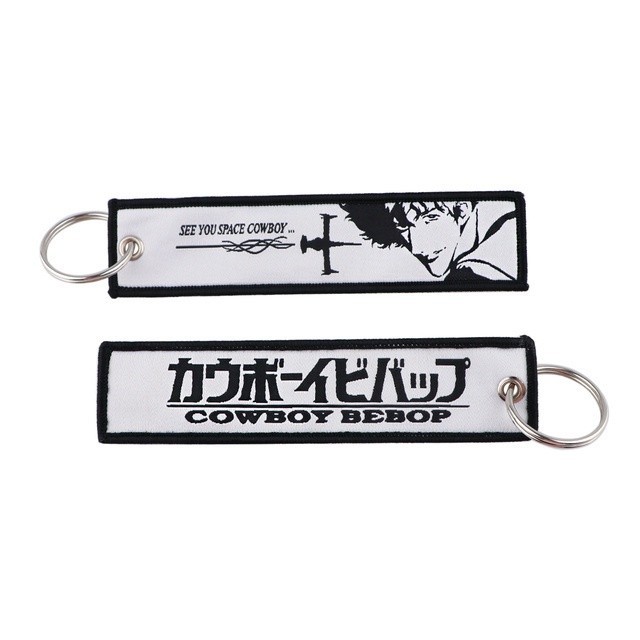Jet Tag Anime Key Chaveiros Bordados Frios Motocicletas Moda Porta