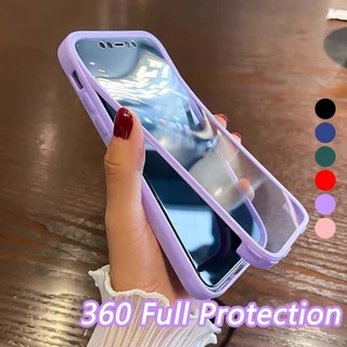 360 Caixa De Silicone Dupla Face Completa Para Xiaomi Poco X6 X5 Pro F5 F3 X3 Pro X3 NFC M4 M3 Pro Redmi 13C 12 10 12C 10C 9C 11A 9A Protetor De Tela De Filme