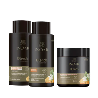 Inoar Blends Shampoo e Condicionador 800 ml e Creme de Pentear 500 g