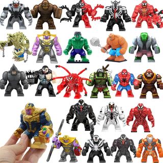Lego Building Blocks Minifigures Minifigures Montagem de Grandes Partículas Building Block Dolls Boys Hero