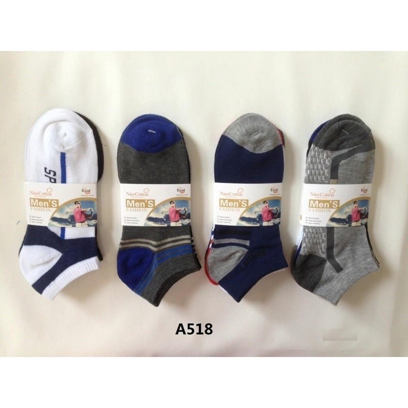 KIT 12 PARES de Meias Soquete Masculinas Cores Variadas 40-46