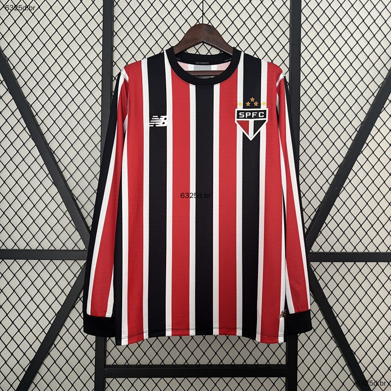 24/25 Manga Longa São Paulo Camisetas De Homens Quentes