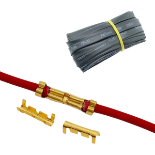 Terminal U Emenda Fio Automotivo 2.5-4mm + Isolantes - 25pçs