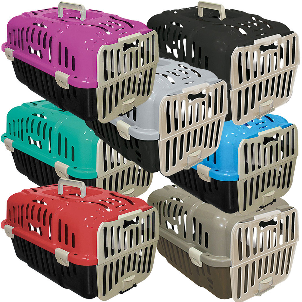 Caixa Transporte Viagem Carro Passeio 10kg Cachorro Cães Gato Coelho Joy N2 Furacão Pet