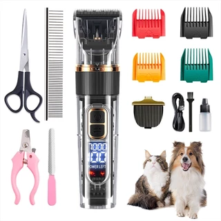 Máquina Para Tosar Cachorro Profissional Pet De Corte Cabelo Tosador de Cães Pet Hair Clipper Set