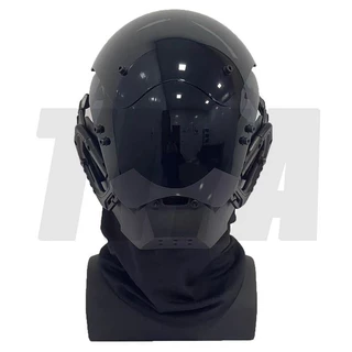 Tiya máscara de cyberpunk cos quente punk vento máscara mecânica para enviar headset legal e barato