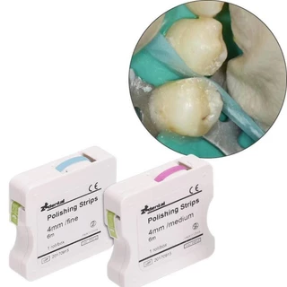 Fita De Polimento Dental Resina 4mm Lixa Interdental Material Odontológico 1 Rolo