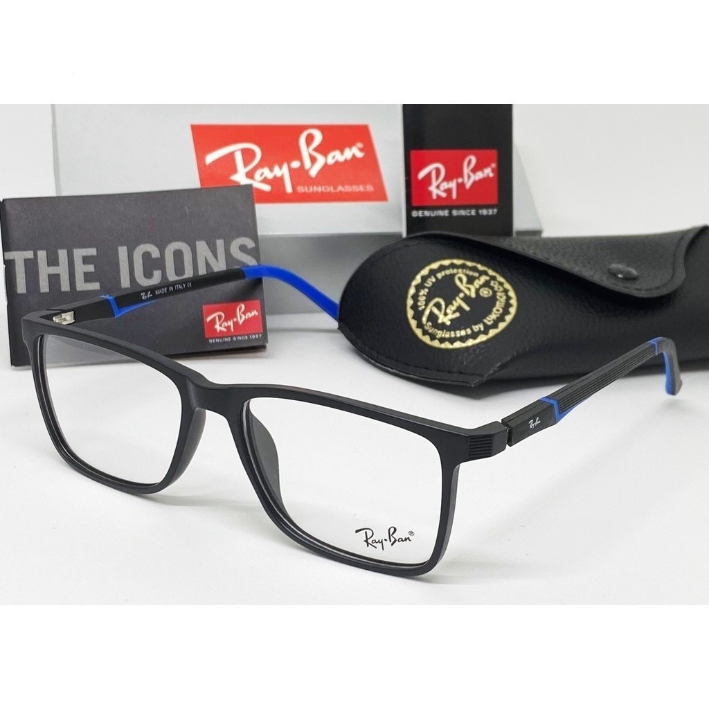 Promoção! R. 1107 Óculos Preto C/Lançamento Premium Masculino Azul
