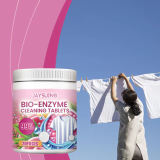 20 Peças Jaysuing Bio-Enzimático Explosivo Sal Limpeza Comprimidos Roupas Suor Mancha & Remoção De Manchas De Instantâne