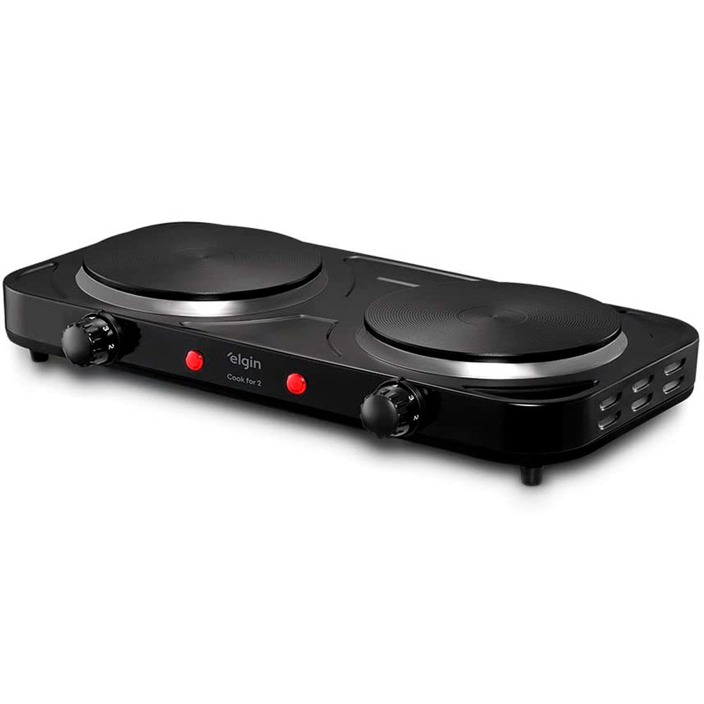 Fogão Elétrico Cooktop Elgin 1000w 2 boca 127v - Mostruário
