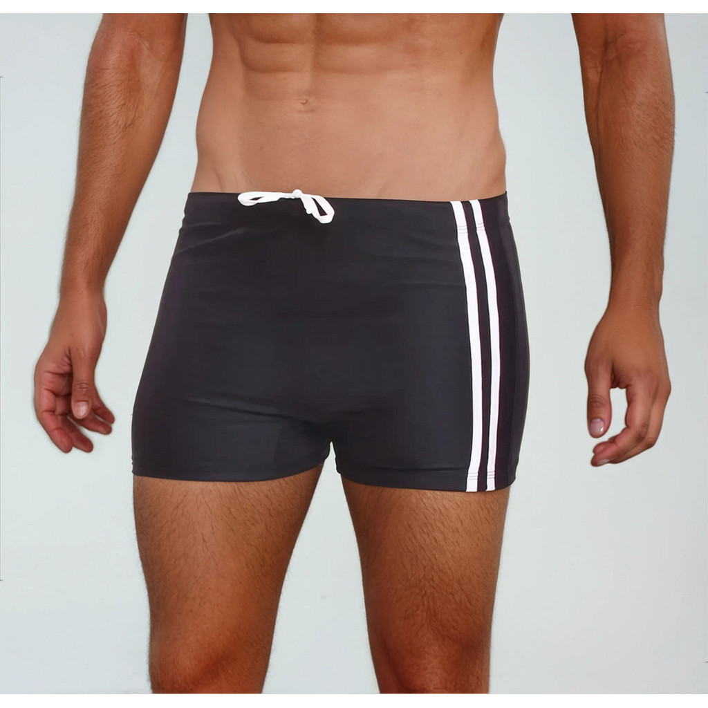 Sunga Boxer Box Masculina Moda Praia natação piscina Verão Costura ...