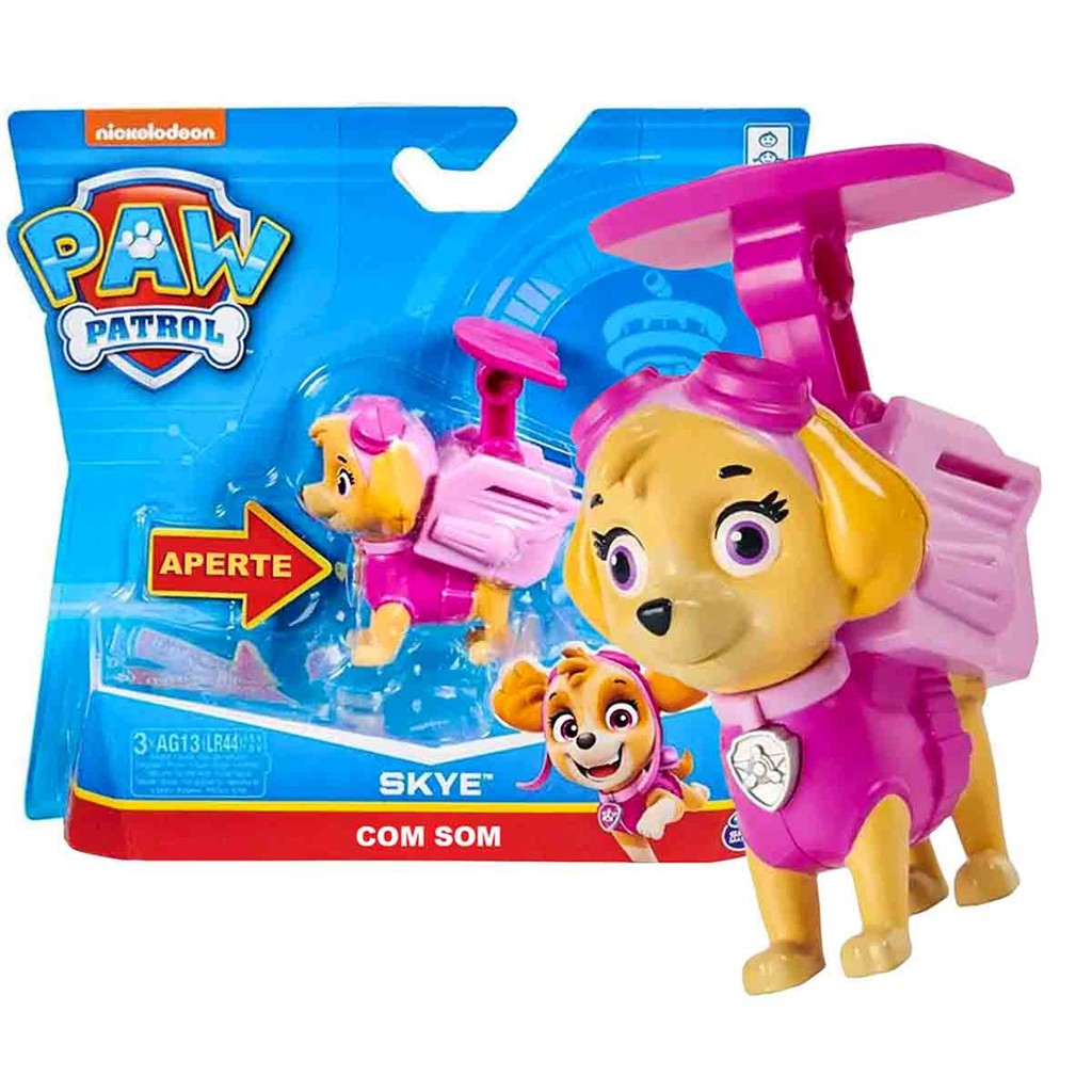 Patrulha Canina Mini Boneco Skye com Som 7,5cm - Sunny 1469 | Shopee Brasil