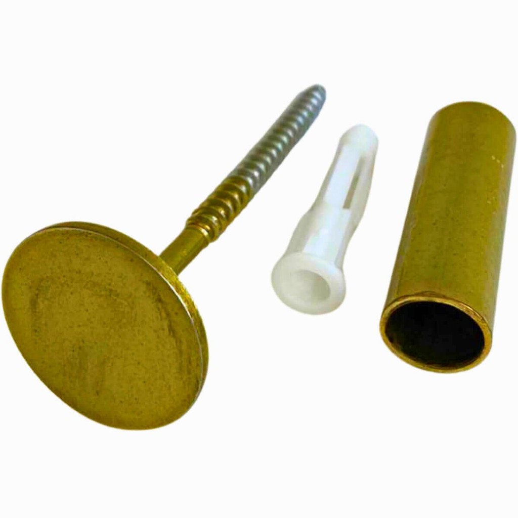 Gancho de Parede Metal 3cm Dourado Cabideiro Fixador Espelho Duler ...