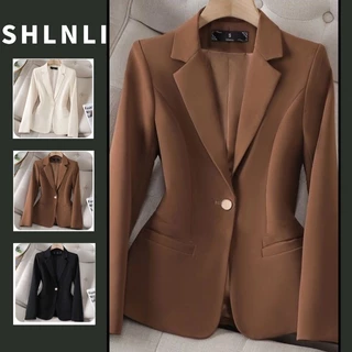 Primavera E Outono Feminino Estilo Coreano Cintura Estreita Versátil Jaqueta Casual Fino Ajuste Casaco De Café em Promoção na Shopee Primavera E Outono Feminino Estilo Coreano Cintura Estreita Versátil Jaqueta Casual Fino Ajuste Casaco De Café