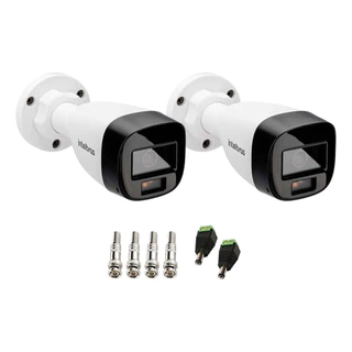 Kit 2 Câmeras Intelbras VHD 1220 B G7 Full Color Full HD 1080P Visão Noturna Colorida 20m IP67 + Conectores