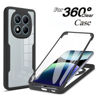 Capa Completa 360 À Prova De Choque Para Xiaomi Redmi 14C 13C 13 12 Note 14 13 12 Pro Plus Protetora De Silicone Macio