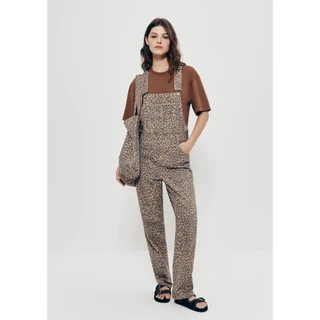 Jardineira Longa De Sarja Animal Print Hering em Oferta na Shopee