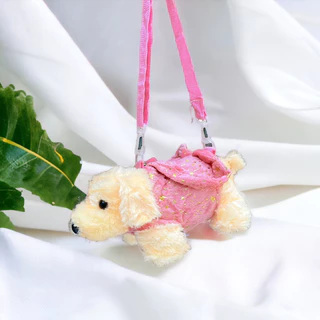 Cachorro Bonito Menina Menino Sorridente Ursinho De Estrela De Lisa De Borboleta de Pelúcia De Ombro Chanfrado Feminino Bolsa animal Presente para criança