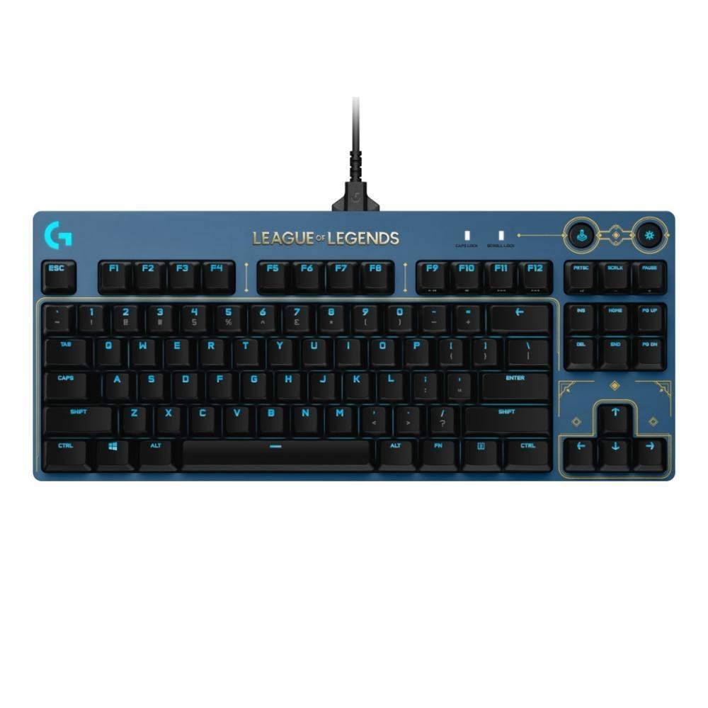 Teclado Logitech G PRO Edição League Of Legends Switch Brown Seminovo