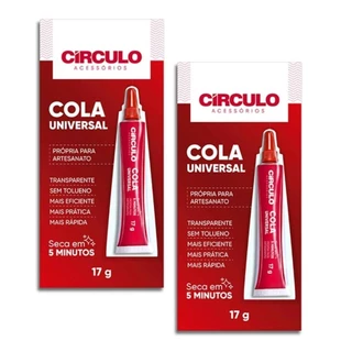 Kit 2 Cola Universal para Artesanato 17g - Círculo