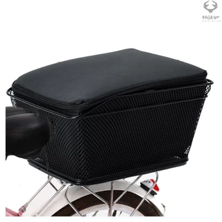 Cesta Traseira De Bicicleta De Arame Metálico De Grande Capacidade Capa À Prova D'água D'água