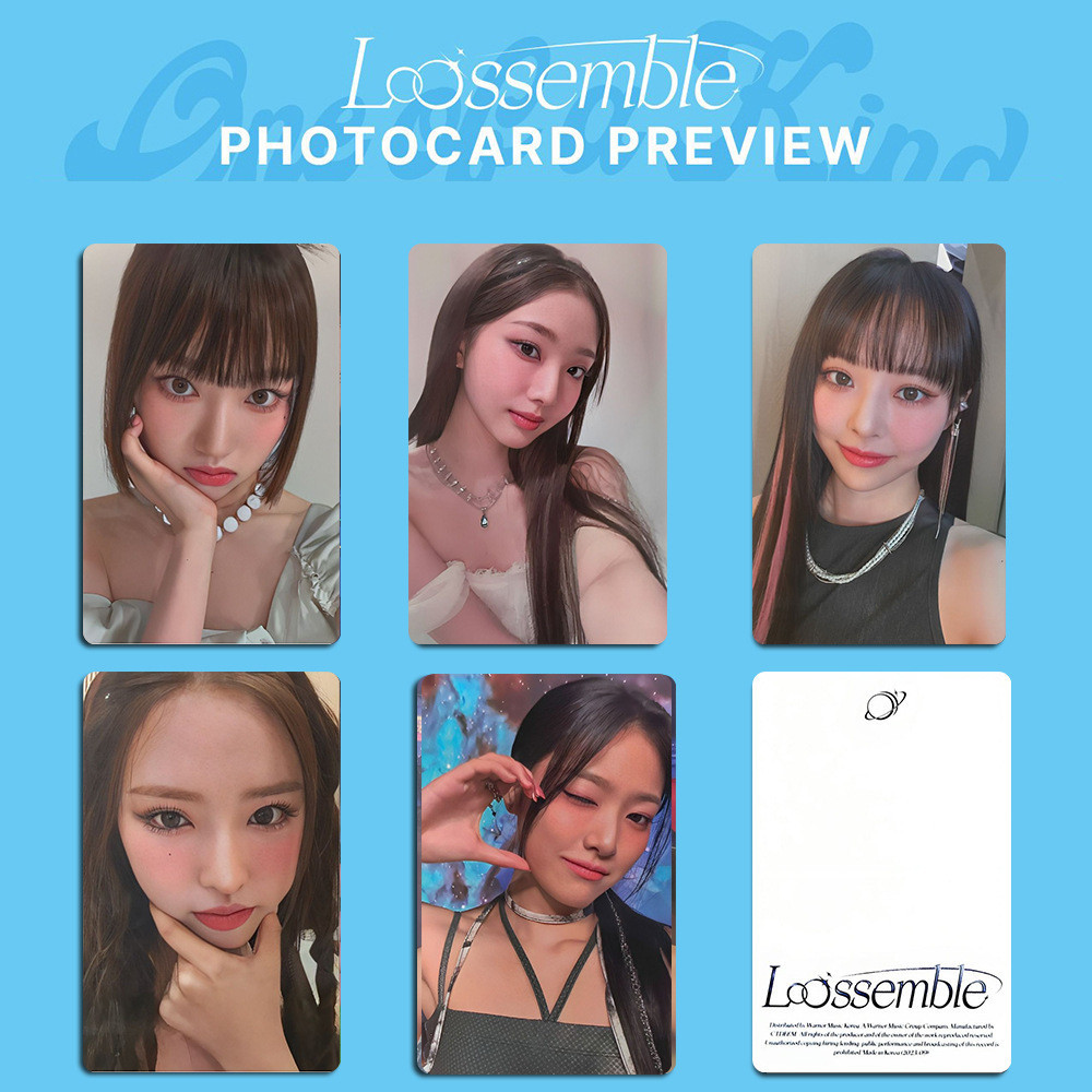 Kpop LOONA Group Cartão Pequeno LOOSSEMBLE Random Card ONE OF KIND