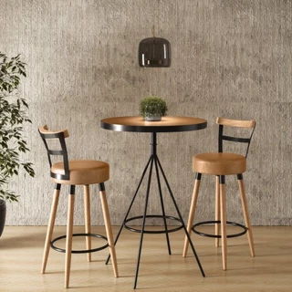 Conjunto Mesa Bistrô e 2 Banquetas Moscou 