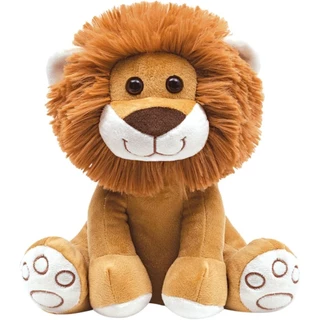 Pelucia Para Bebê Meu Leaozinho Caramelo Antialergico 25cm - Buba