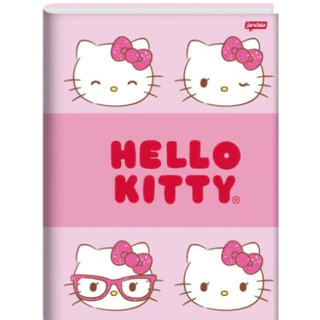 CADERNO BROCHURA 1/4 80FLS HELLO KITTY JANDAIA 75164 24