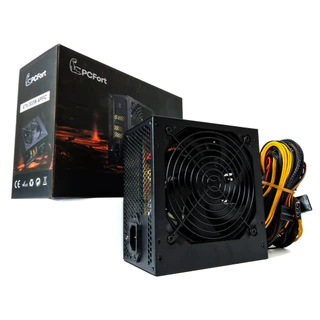 Fonte 500w PCFort 80 Plus Bronze automática com PFC ativo