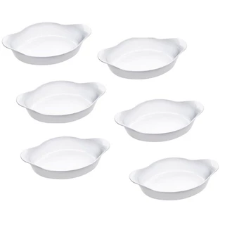 Conjunto de Assadeiras Marinex Opaline Oval Média 1 Litro - 6 Peças em Oferta na Shopee