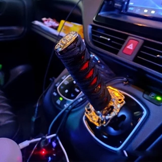 Universal 150mm Katana Samurai Botão De Espada Com Adaptadores Acessórios Para Carros De Engrenagem