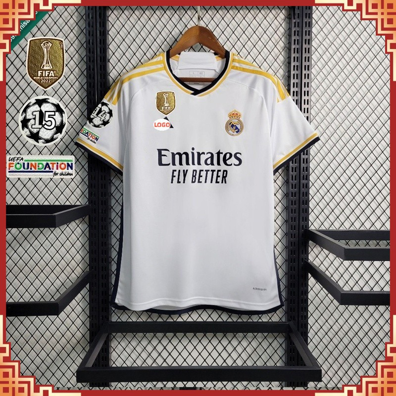 Real Madrid 23-24 Home BELLINGHAM Camisa de futebol