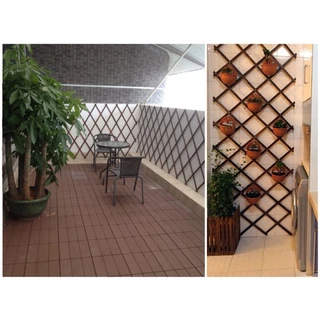 Cerca De Plantas Treliça Decoração Suporte De Flores Dobrável Plantador De Jardim Grade De Escalada Madeira À Prova De Traças Casa Decorativa Varanda Externa Ferramentas De Jardinagem Acessórios Estrutura De Plantio