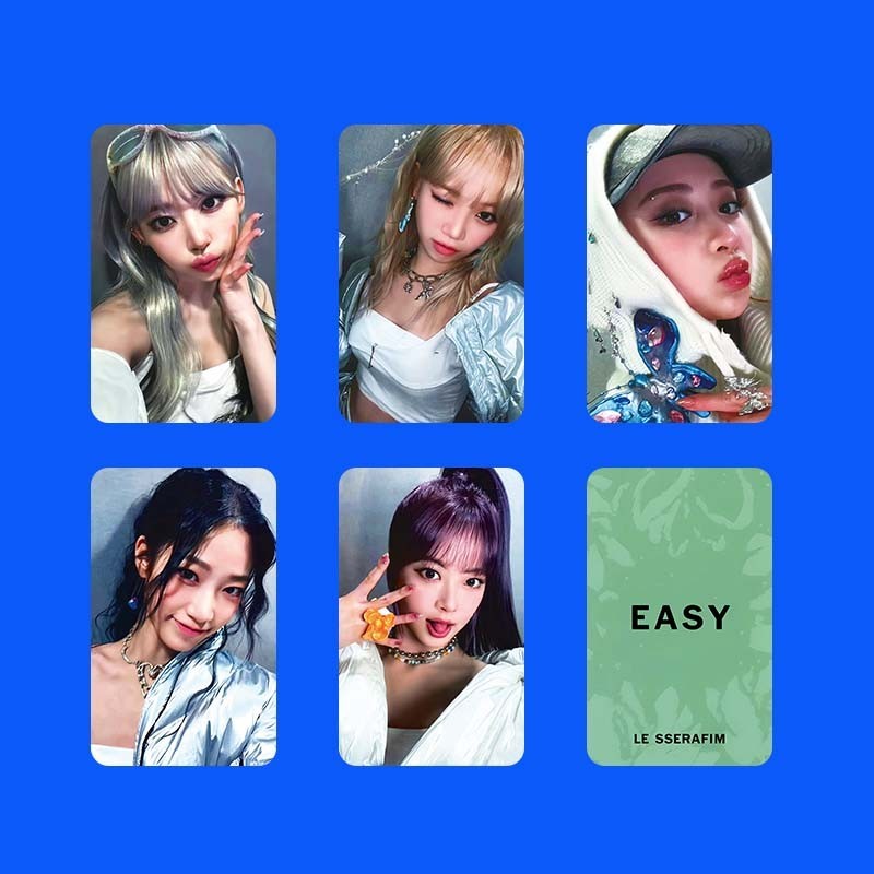 1-5pcs/set LE SSERAFIM 3rd mini Album EASY Photocards K4 POP M2U