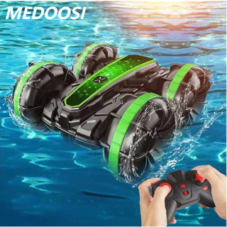 MEDOOSI-Carros de brinquedo|Buggy|Carros de controle remoto| acrobacias de dupla face,4WD 360° Sem movimento de ângulo morto, estrada, água e encostas íngremes podem ser facilmente conduzidos(verde)