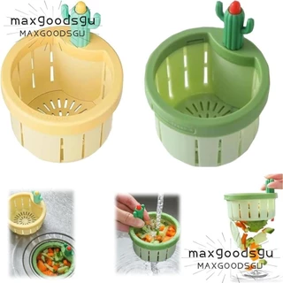 MAXGOODS Cesto De Drenagem De Pia , Alimentos À Prova De Vazamentos Cactus De Cozinha Filtro Antientupimento Fácil Limpeza