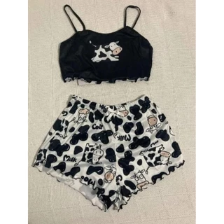 Pijama Vaquinha Feminino Fresquinho Confortável Pijama Vaca