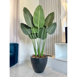 Bananeira Artificial Vaso Bojo Completo Grande Decorativo
