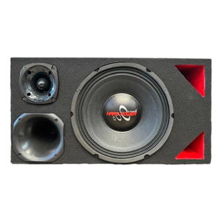 CAIXA TRIO DUTO TRIANGULO ALTO FALANTE HARD POWER HP 750 DRIVER 100W