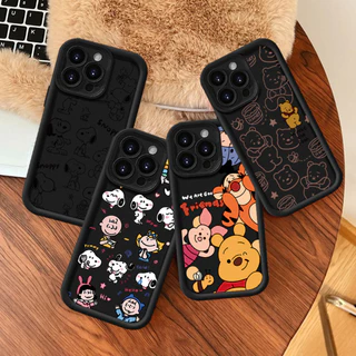 Capinha Capa Samsung S23 FE S20 FE S23 Ultra S24 Plus S23 S21 S25 S22 M34 A15 A14 A55 A54 Ursinho e Snoopy Capa Para