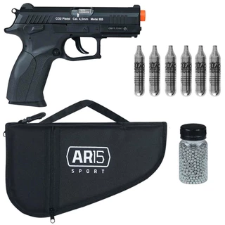 Pistola Airsoft Pressão Co2 Rossi W129 4.5mm + Pro 06