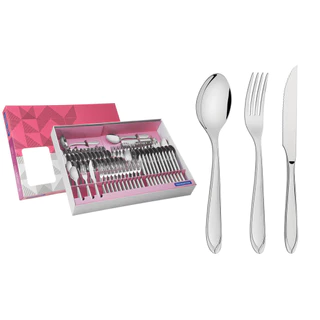 Faqueiro Tramontina Laguna Aço Inox 91 Pçs Alto Brilho em Oferta na Shopee