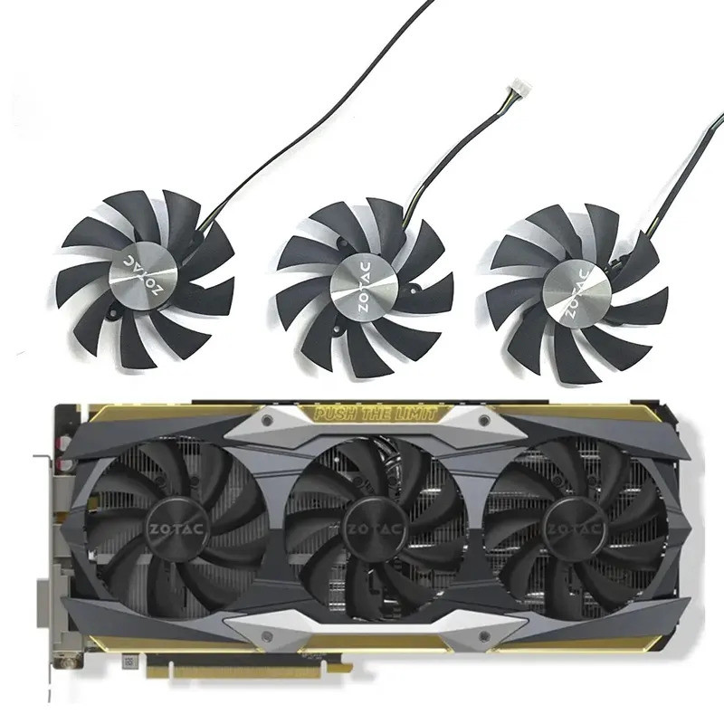 SISS Scheda Grafica Ventola Per Zotac RTX 2070 Ti 3080 Ti 12Gb - 8