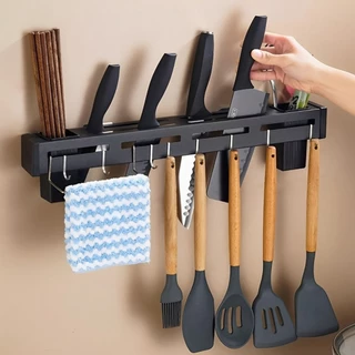 Suporte Organizador P/ Utensílios Cozinha Gancho Parede Pano