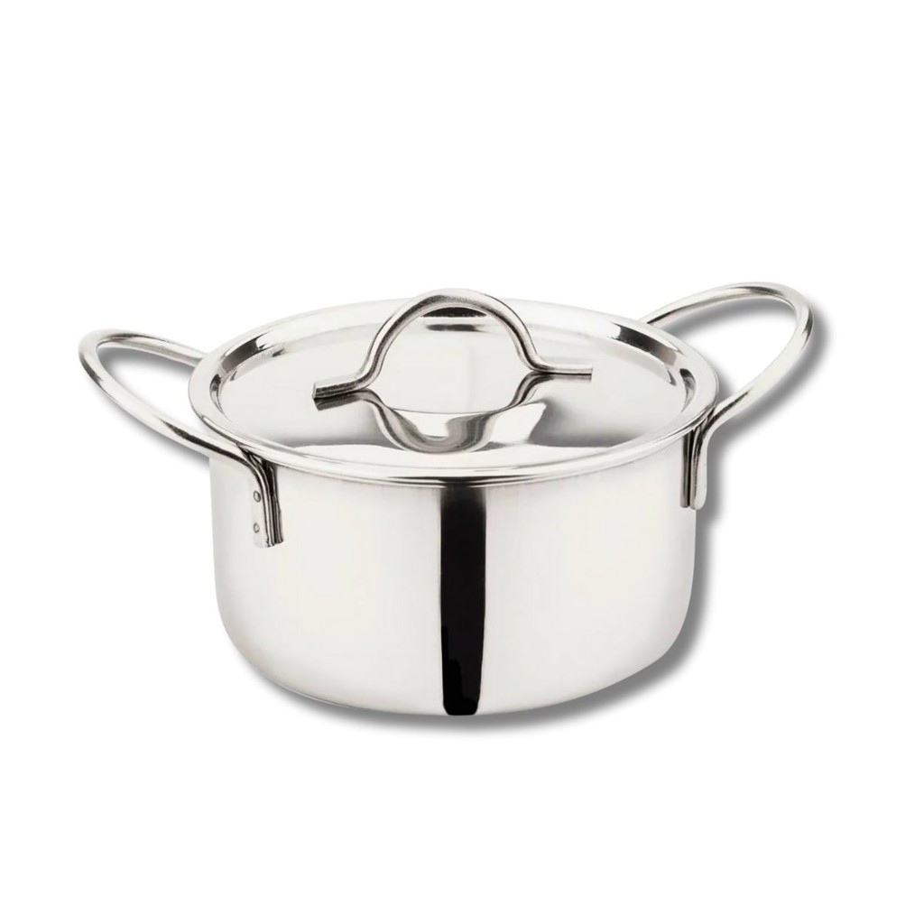 Mini Panela para Servir Com Tampa e Alça Inox Tuut | Shopee Brasil