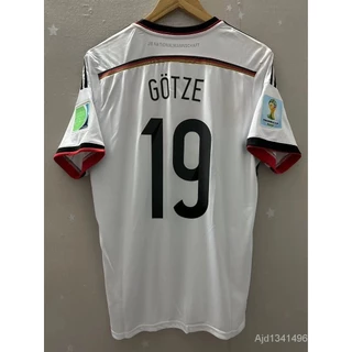 Camisa da Time 2014 Alemanha 4 Estrelas GOTZE OZIL MULLER T-Shirt Personalizado De Alta Qualidade Para Casa Retro Football Jersey SWINSTEIGER IMEF