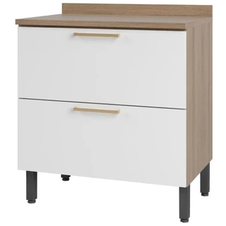Balcão Telasul Avelã 907101 2 Portas 80cm com Tampo