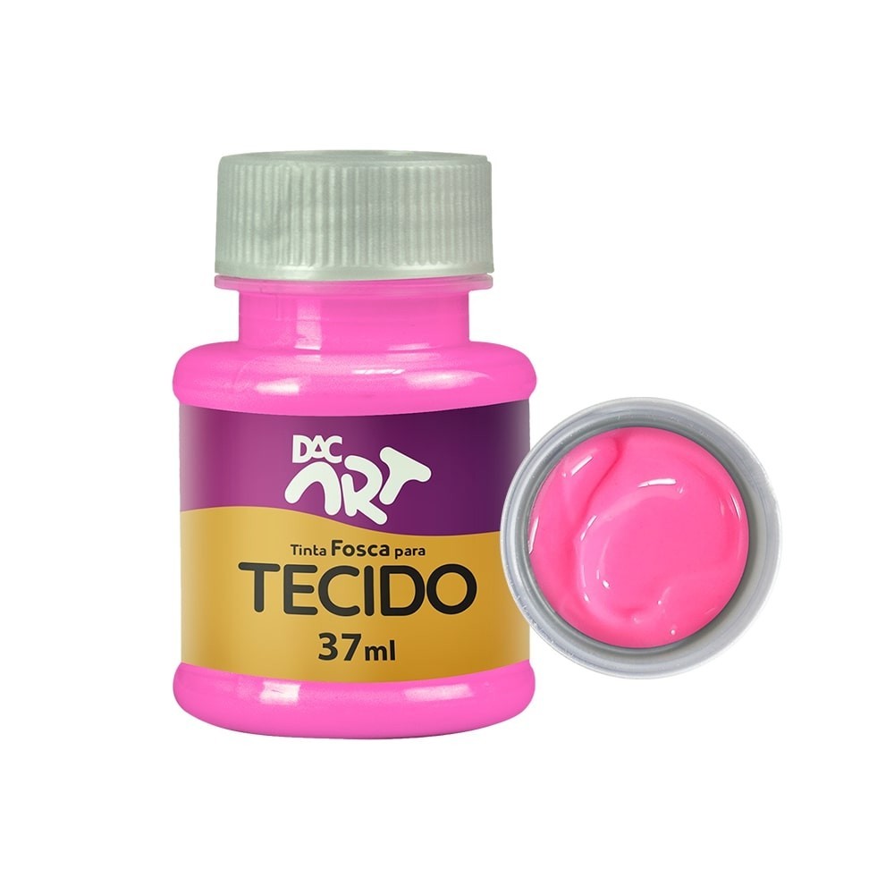 Tinta para Tecido Rosa Fosca 37ml DAC Art - Tinta de Tecido | Shopee Brasil